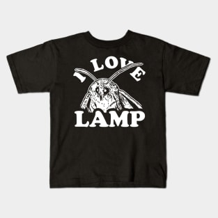 I Love Lamp Moth Kids T-Shirt